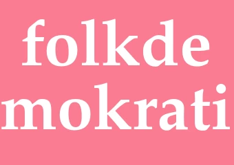 Synonym folkdemokrati