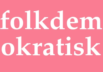 Synonym folkdemokratisk