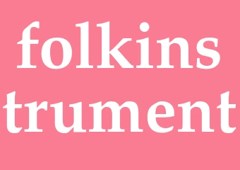 Synonym folkinstrument