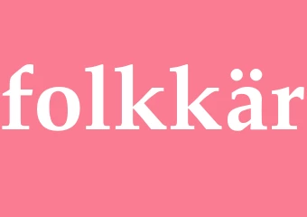 Synonym folkkär