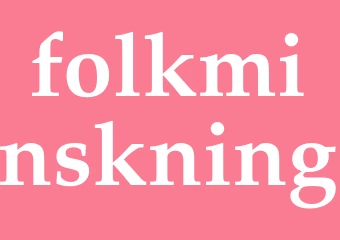 Synonym folkminskning