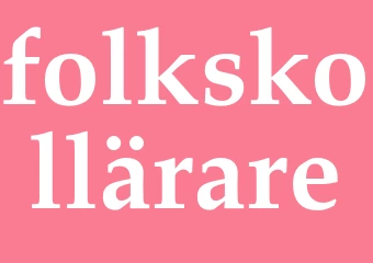 Synonym folkskollärare