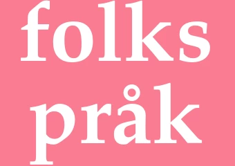 Synonym folkspråk