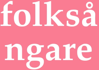 Synonym folksångare