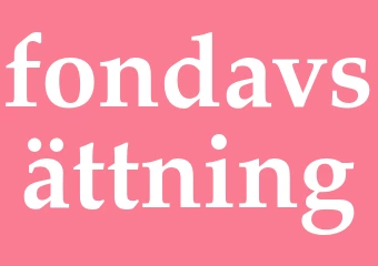 Synonym fondavsättning