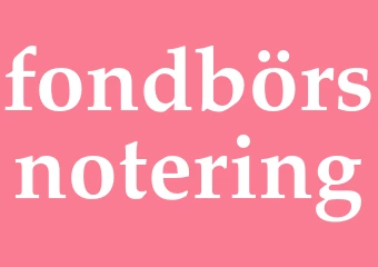 Synonym fondbörsnotering