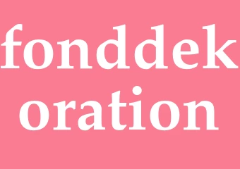 Synonym fonddekoration