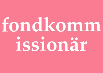 Synonym fondkommissionär