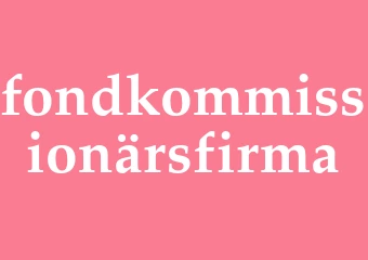 Synonym fondkommissionärsfirma