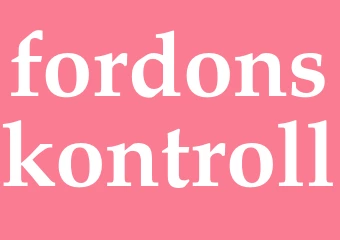 Synonym fordonskontroll