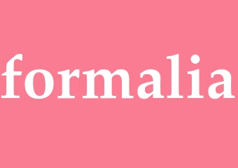 Synonym formalia