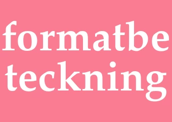 Synonym formatbeteckning