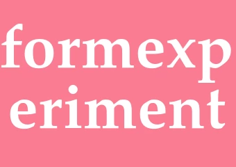 Synonym formexperiment
