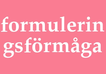 Synonym formuleringsförmåga
