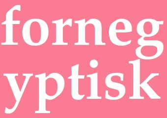 Synonym fornegyptisk