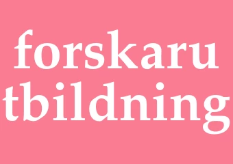 Synonym forskarutbildning
