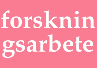 Synonym forskningsarbete