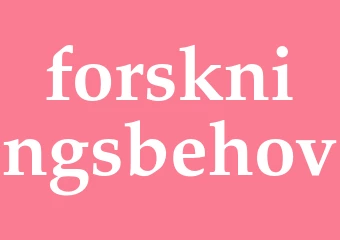 Synonym forskningsbehov