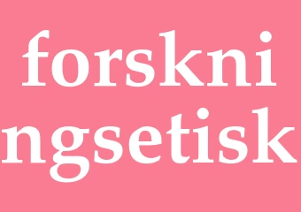 Synonym forskningsetisk