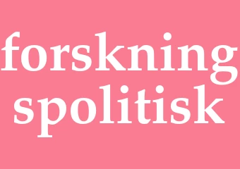 Synonym forskningspolitisk