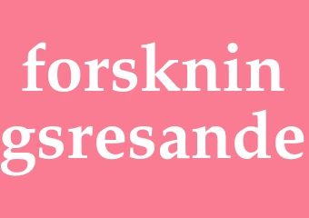 Synonym forskningsresande