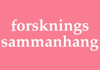 Synonym forskningssammanhang