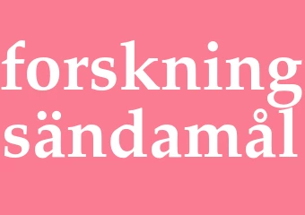 Synonym forskningsändamål