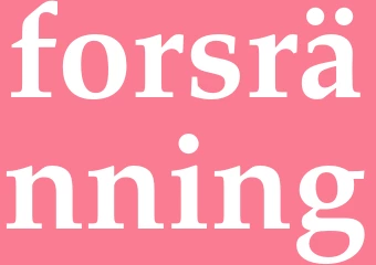 Synonym forsränning