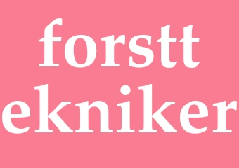 Synonym forsttekniker