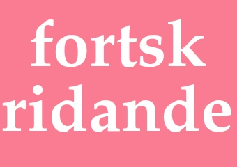 Synonym fortskridande