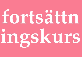 Synonym fortsättningskurs
