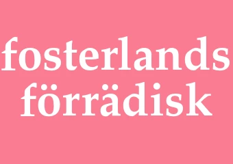 Synonym fosterlandsförrädisk