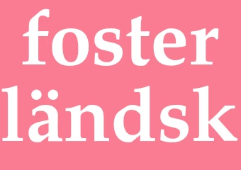 Synonym fosterländsk