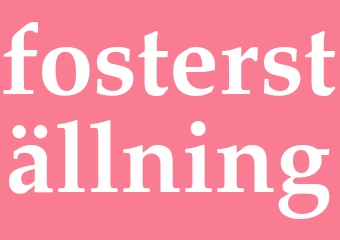 Synonym fosterställning