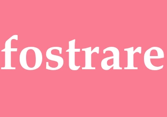 Synonym fostrare