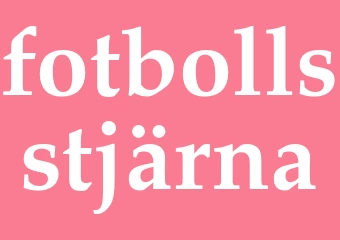 Synonym fotbollsstjärna