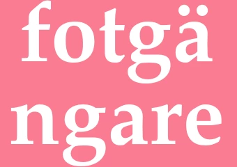 Synonym fotgängare