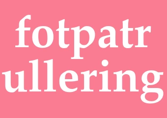 Synonym fotpatrullering