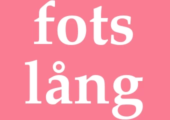 Synonym fotslång