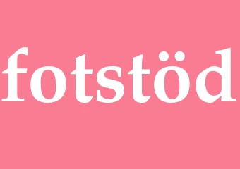 Synonym fotstöd