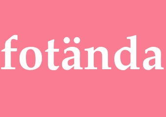 Synonym fotända