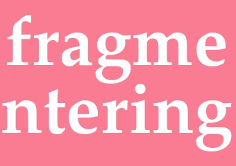Synonym fragmentering