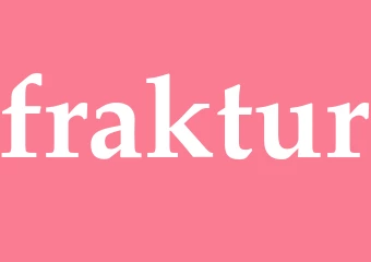 Synonym fraktur