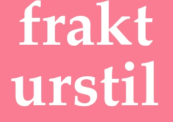 Synonym frakturstil