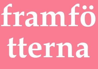 Synonym framfötterna