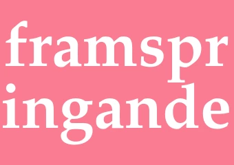 Synonym framspringande
