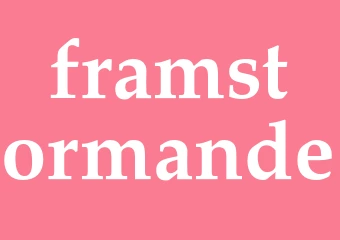 Synonym framstormande