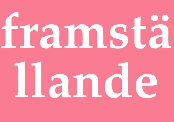 Synonym framställande
