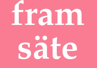 Synonym framsäte