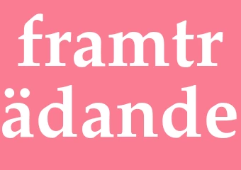 Synonym framträdande